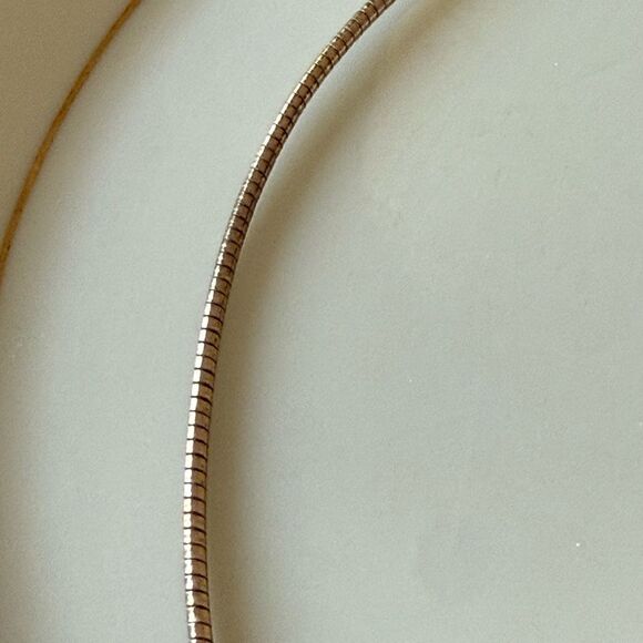 Gold vermeil over SS necklace - Picture 2 of 4